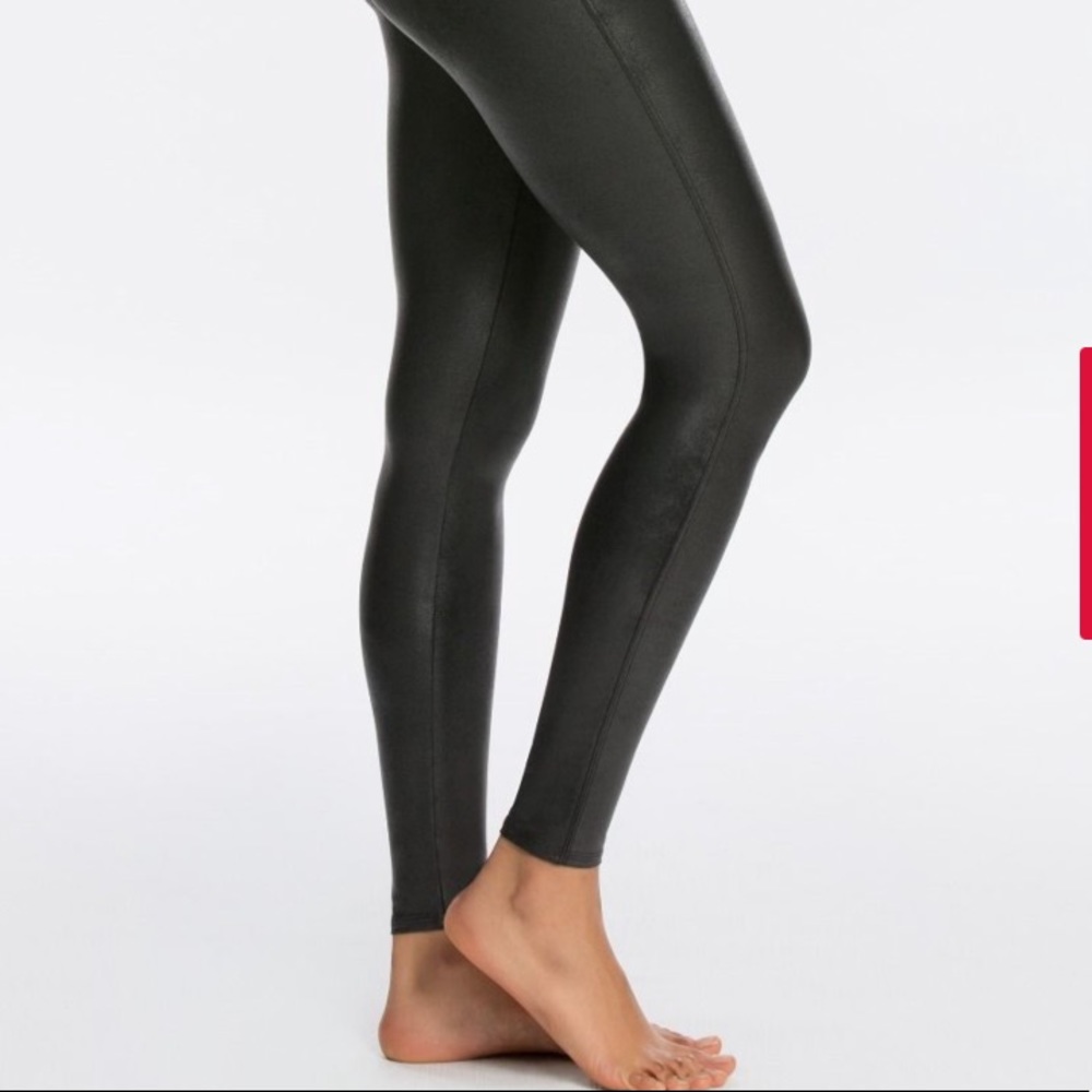 Spanx leather look leggings